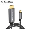 Zebronics Type C to HDMI Cable Zeb-Cha20 1m 4K 60Hz Black