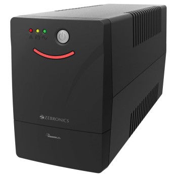 ZEBRONICS UPS System Zeb-MLS755 600VA 360W Micro Load Black