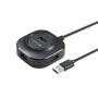 ZEBRONICS USB Hub ZEB-400HB 4 Ports USB 3.0 Black