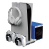 ZEBRONICS Vertical PS5 Docking Station ZEB-PS5SC 3 Level Fan White
