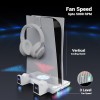 ZEBRONICS Vertical PS5 Docking Station ZEB-PS5SC 3 Level Fan White