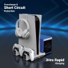 ZEBRONICS Vertical PS5 Docking Station ZEB-PS5SC 3 Level Fan White
