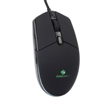 ZEBRONICS Wired Gaming Mouse ZEB-Mouse 4200 DPI 6 Buttons Black