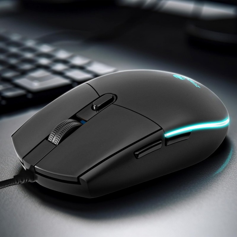 ZEBRONICS Wired Gaming Mouse ZEB-Mouse 4200 DPI 6 Buttons Black