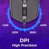 ZEBRONICS Wired Gaming Mouse ZEB-Mouse 4200 DPI 6 Buttons Black