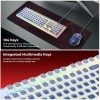 ZEBRONICS Wired Keyboard & Mouse Combo ZEB-War 2 104-Key 1200 DPI White + Blue