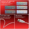 ZEBRONICS Wired Keyboard & Mouse Combo ZEB-War 2 104-Key 1200 DPI White + Blue