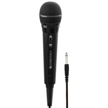 Zebronics Wired Microphone ZEB-MP100 High Sensitivity Dynamic Black