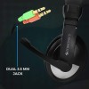 ZEBRONICS Wired On Ear Headphone GC-RB-2914 40mm Drivers Black