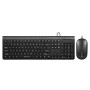 ZEBRONICS Wired USB Keyboard & Mouse Combo ZEB-JUDWAA 880 105 Keys 3 Button Mouse Black