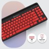 Zebronics Wireless Keyboard and Mouse Combo ZEB-COMPANION 114 2.4GHz Ergonomic Smartphone Holder Red + Black