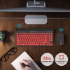 Zebronics Wireless Keyboard and Mouse Combo ZEB-COMPANION 114 2.4GHz Ergonomic Smartphone Holder Red + Black