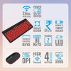 Zebronics Wireless Keyboard and Mouse Combo ZEB-COMPANION 114 2.4GHz Ergonomic Smartphone Holder Red + Black