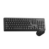 Zebronics Wireless Keyboard & Mouse Combo ZEB 104 Keys 1600 DPI Black