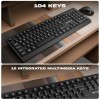 Zebronics Wireless Keyboard & Mouse Combo ZEB 104 Keys 1600 DPI Black