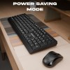 Zebronics Wireless Keyboard & Mouse Combo ZEB 104 Keys 1600 DPI Black