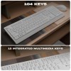 Zebronics Wireless Keyboard & Mouse Combo ZEB 104 Keys Multimedia USB Nano Receiver White
