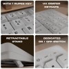 Zebronics Wireless Keyboard & Mouse Combo ZEB 104 Keys Multimedia USB Nano Receiver White