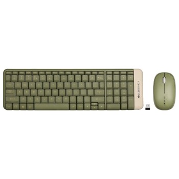 ZEBRONICS Wireless Keyboard & Mouse Combo Zeb-Companion 104 100 Keys Integrated Multimedia Keys Green
