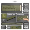 ZEBRONICS Wireless Keyboard & Mouse Combo Zeb-Companion 104 100 Keys Integrated Multimedia Keys Green