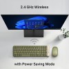 ZEBRONICS Wireless Keyboard & Mouse Combo Zeb-Companion 104 100 Keys Integrated Multimedia Keys Green