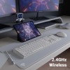 Zebronics Wireless Keyboard & Mouse Combo Zeb-Companion 104 Keys 1600 DPI White+Grey