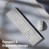 Zebronics Wireless Keyboard & Mouse Combo Zeb-Companion 104 Keys 1600 DPI White+Grey