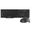 ZEBRONICS Wireless Keyboard & Mouse Combo ZEB-Companion 107 104 Keys 1200 DPI Black