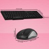 ZEBRONICS Wireless Keyboard & Mouse Combo ZEB-Companion 107 104 Keys 1200 DPI Black