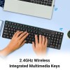 ZEBRONICS Wireless Keyboard & Mouse Combo ZEB-Companion 107 104 Keys 1200 DPI Black