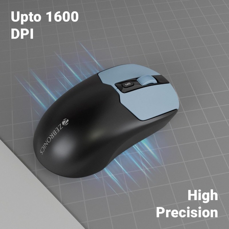 Zebronics Wireless Keyboard & Mouse Combo Zeb-Companion 304 104 Keys 1600 DPI Companion 304 Green