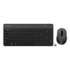 ZEBRONICS Wireless Keyboard & Mouse Combo ZEB-COMPANION 83 Keys AI Assist Key 1600 DPI Black+Grey