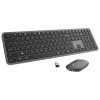 Zebronics Wireless Keyboard & Mouse Combo ZEB Scissor Switch, Multi BT Toggle, Type-C Charging, Black