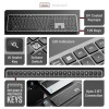 Zebronics Wireless Keyboard & Mouse Combo ZEB Scissor Switch, Multi BT Toggle, Type-C Charging, Black