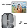 ZEBRONICS Wireless Mouse ZEB-CHARM Dual Mode 1600 DPI Metallic Grey