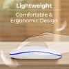 Zebronics Wireless Mouse ZEB Dual Mode 2.4GHz + BT 1600 DPI White