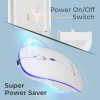Zebronics Wireless Mouse ZEB Dual Mode 2.4GHz + BT 1600 DPI White