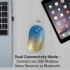 ZEBRONICS Wireless Mouse ZEB-POISE Dual Mode 1600 DPI Gradient Blue
