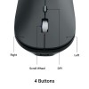 ZEBRONICS Wireless Mouse ZEB-POISE Dual Mode 1600 DPI Metallic Black