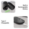 ZEBRONICS Wireless Mouse ZEB-POISE Dual Mode 1600 DPI Metallic Black