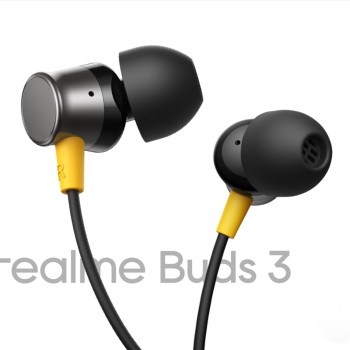 realme Buds 3 Wired Earphones with Mic (Black) | 9mm Dynamic Driver | 3.5mm Jack | Single Button Control | Braided Tangle-Free Cable | Model RMA2419 (Buds 3 3.5mm Wired Earphone, Color Black)