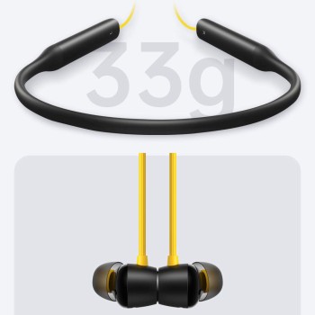 realme Buds Wireless Pro Bluetooth in Ear Earphones with Mic, Fast Charging & Up to 22Hrs Playtime (Yellow)