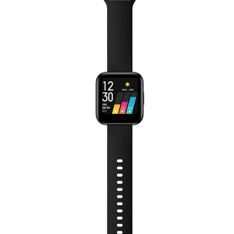 realme Classic Watch 3.56 cm (1.4") Large HD Color Display, Full Touch Screen, SpO2, Continuous Heart Rate Monitor, Black (RMA161)