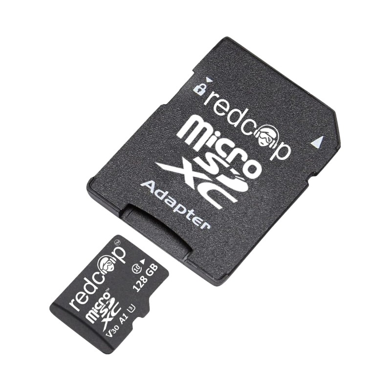 Redcop MicroSDXC Memory Card 128GB with Full Size Adapter – Upto 150MB/s |Class 10 UHS-1 V30 A1