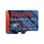 SanDisk Gameplay microSDXC UHS-I Card, 512GB Gaming microSDXC, 190MB/s, 130MB/s W, UHS-I, V30, U3, C10