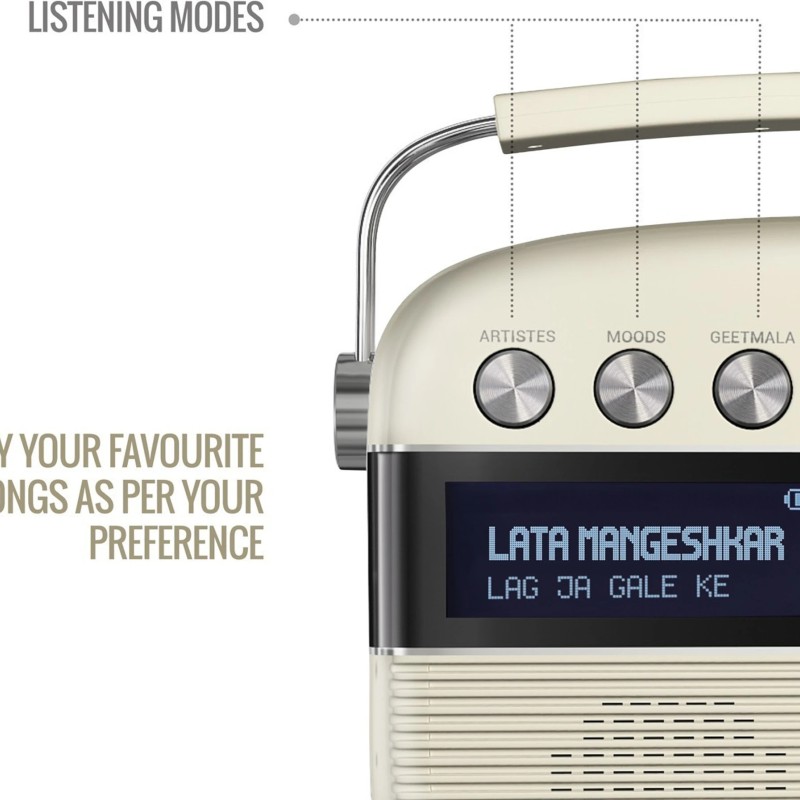 SAREGAMA Carvaan Hindi - Portable Music Player with 5000 Preloaded Songs, FM/BT/AUX 10 W Bluetooth Home Audio Speaker