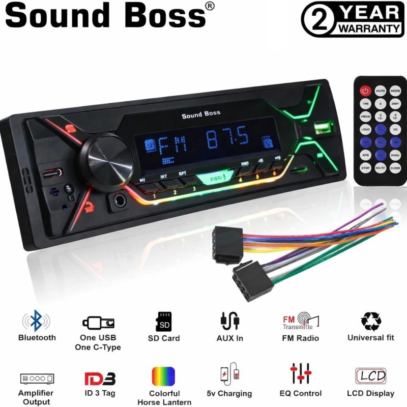 Sound Boss SB-3257U Charge Pro+ DUAL USB/Bluetooth/FM/AUX/SD/UNIV