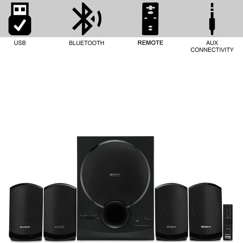 SONY SA-D40 80 W Bluetooth Home Theatre (Black, 4.1 Channel)