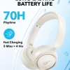 soundcore by Anker H30i Wireless On-Ear Headphones, Foldable Design, Pure Bass, 70H Playtime, Bluetooth 5.3, Lightweight and Comfortable (White)