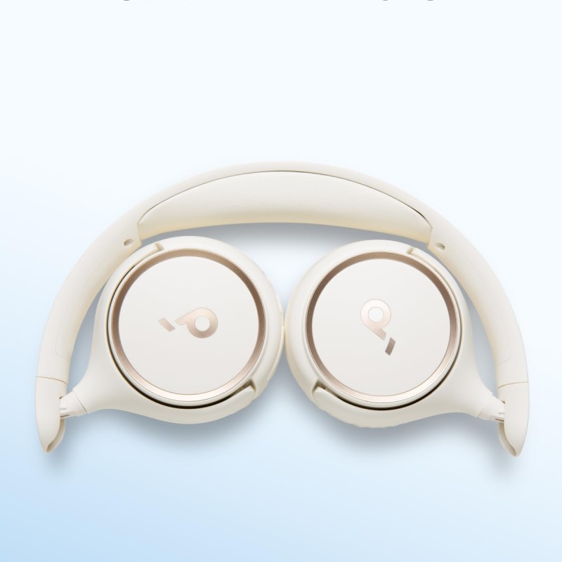 soundcore by Anker H30i Wireless On-Ear Headphones, Foldable Design, Pure Bass, 70H Playtime, Bluetooth 5.3, Lightweight and Comfortable (White)